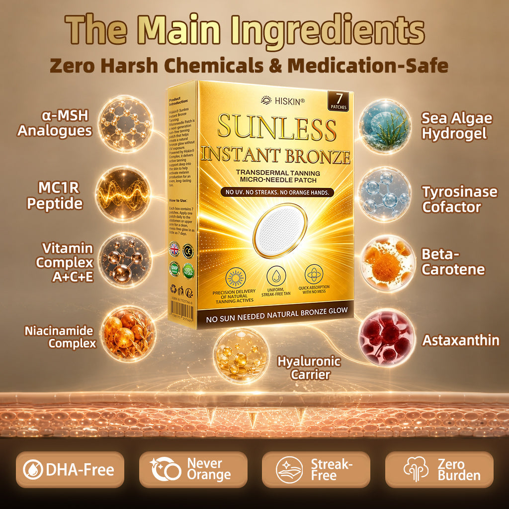 𝑶𝒇𝒇𝒊𝒄𝒊𝒂𝒍 𝑺𝒕𝒐𝒓𝒆 | ☀️ 𝐇𝐢𝐬𝐤𝐢𝐧® 𝐒𝐮𝐧𝐥𝐞𝐬𝐬 𝐈𝐧𝐬𝐭𝐚𝐧𝐭 𝐁𝐫𝐨𝐧𝐳𝐞 𝐓𝐚𝐧𝐧𝐢𝐧𝐠 𝐌𝐢𝐜𝐫𝐨𝐧𝐞𝐞𝐝𝐥𝐞 𝐏𝐚𝐭𝐜𝐡 🇬🇧 (𝐉𝐮𝐬𝐭 𝐨𝐧𝐜𝐞 𝐚 𝐝𝐚𝐲) 𝐕𝐢𝐬𝐢𝐛𝐥𝐞 𝐁𝐫𝐨𝐧𝐳𝐞 𝐆𝐥𝐨𝐰 𝐢𝐧 𝟕 𝐃𝐚𝐲𝐬 ✅ 𝐍𝐨 𝐔𝐕, 𝐍𝐨 𝐎𝐫𝐚𝐧𝐠𝐞, 𝐍𝐨 𝐒𝐭𝐫𝐞𝐚𝐤𝐬, 𝐍𝐨 𝐃𝐇𝐀, 𝐍𝐨 𝐌𝐞𝐬𝐬.