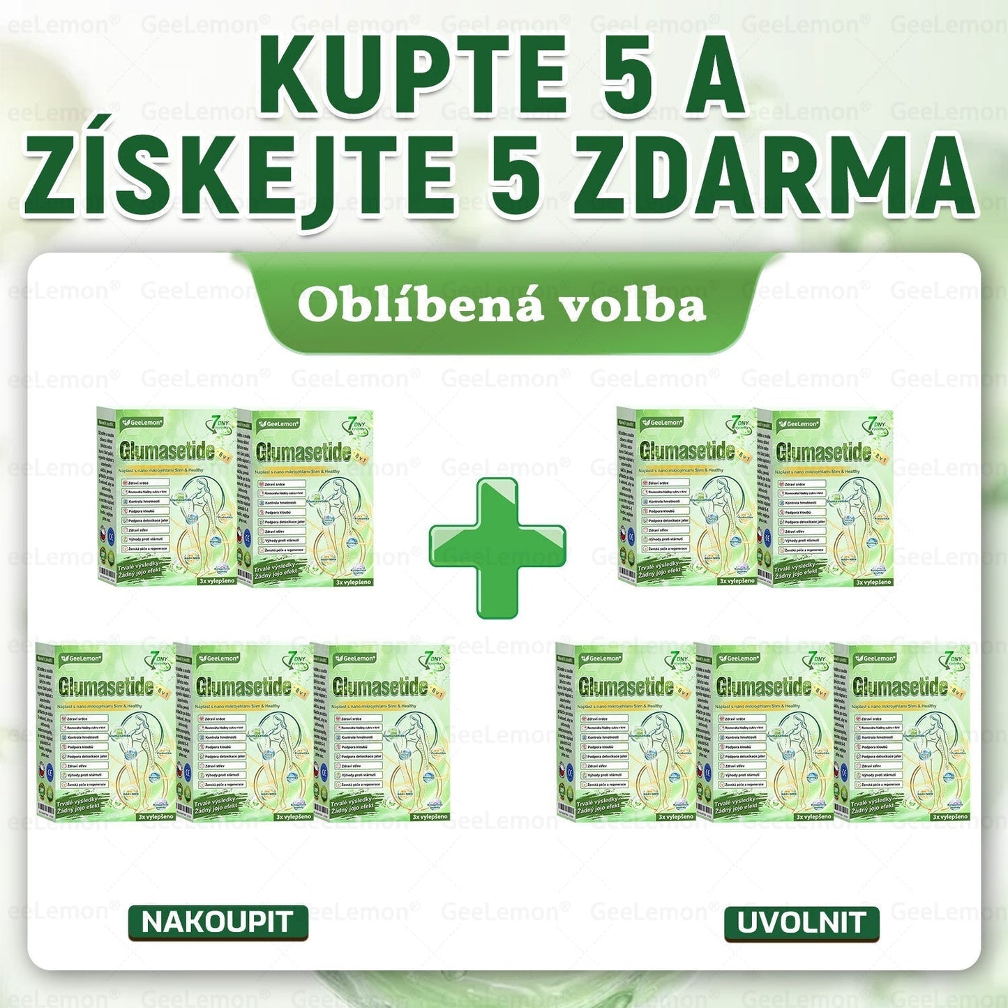 Oficiální český obchod | 👩‍⚕️ 𝐆𝐞𝐞𝐋𝐞𝐦𝐨𝐧® 8v1 Nanomikrojehlicové náplasti na formování těla 🇨🇿 Pouze 1 použití denně ✅ Výsledky viditelné již za 7 dní – vhodné pro obezitu, kardiovaskulární zdraví, cukrovku a problémy s klouby.